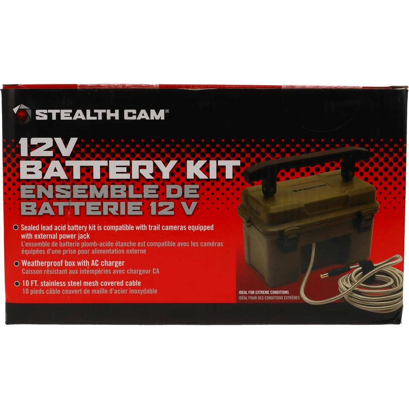 Kit de Caja de Batería 12V Stealth Cam para Cámaras de Caza