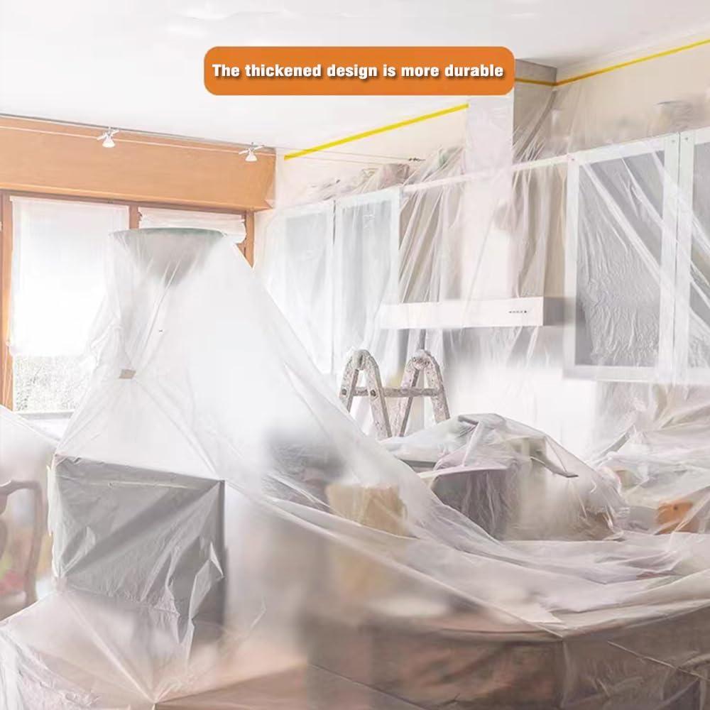 Película de Enmascarar con Cinta Andech 3.6x6.04m 3 Paquetes