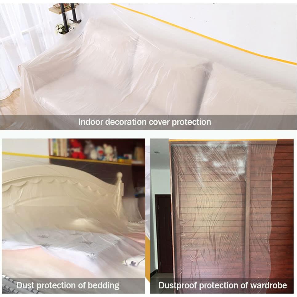 Película de Enmascarar con Cinta Andech 3.6x6.04m 3 Paquetes