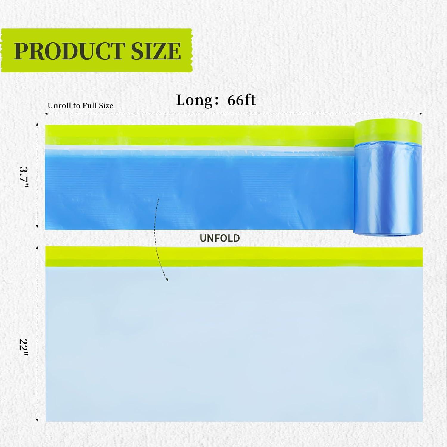 Película de Enmascarar Pre-tapada Dindindang 55.88 cm x 20.12 m