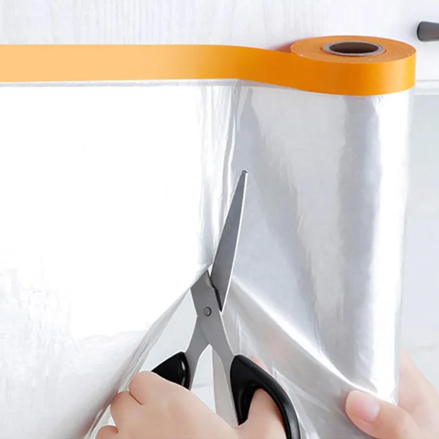 Película de Enmascarar Pre-Adhesiva Upupmoon 4 Rollos 24.9x15.5cm