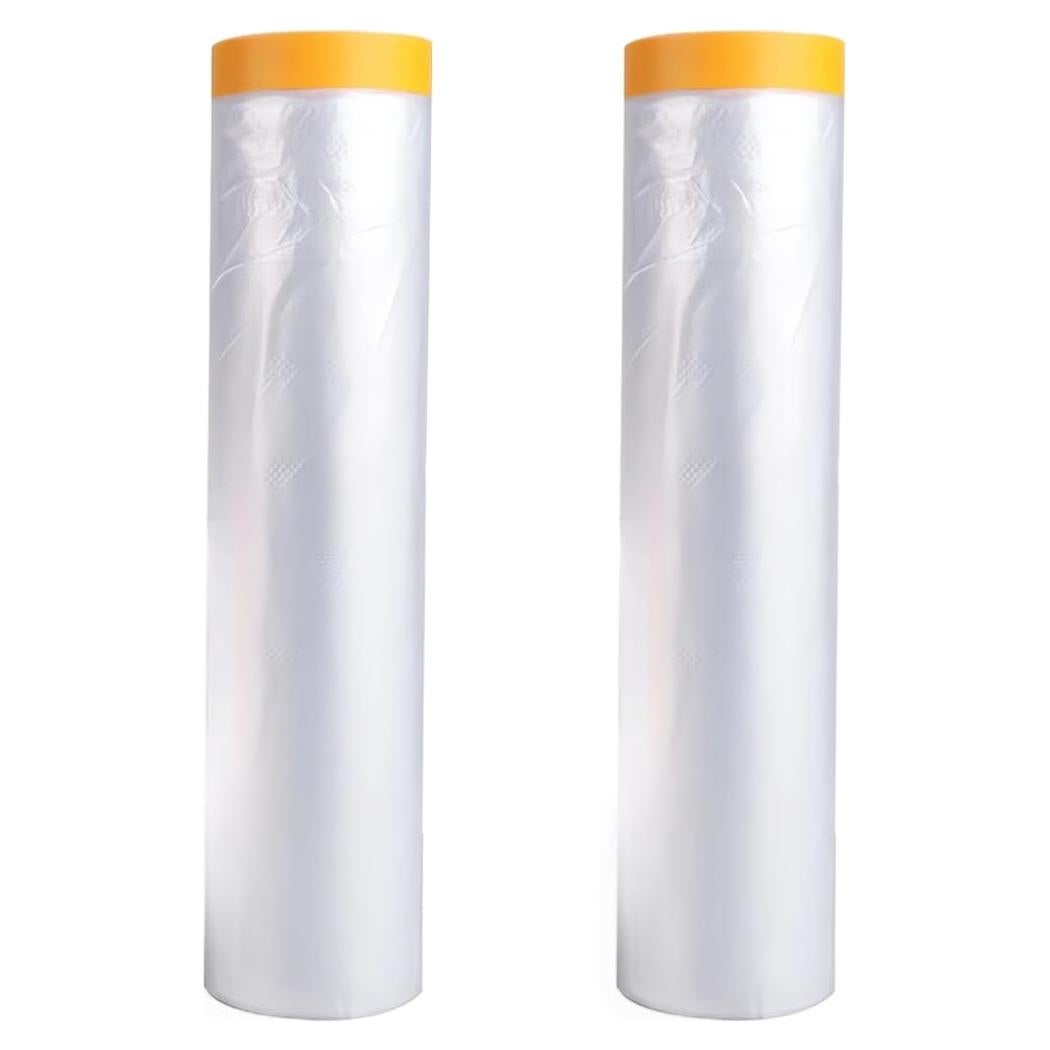 Película de Enmascarar con Cinta OULIGET 4.27x19.81m 2 Rollos