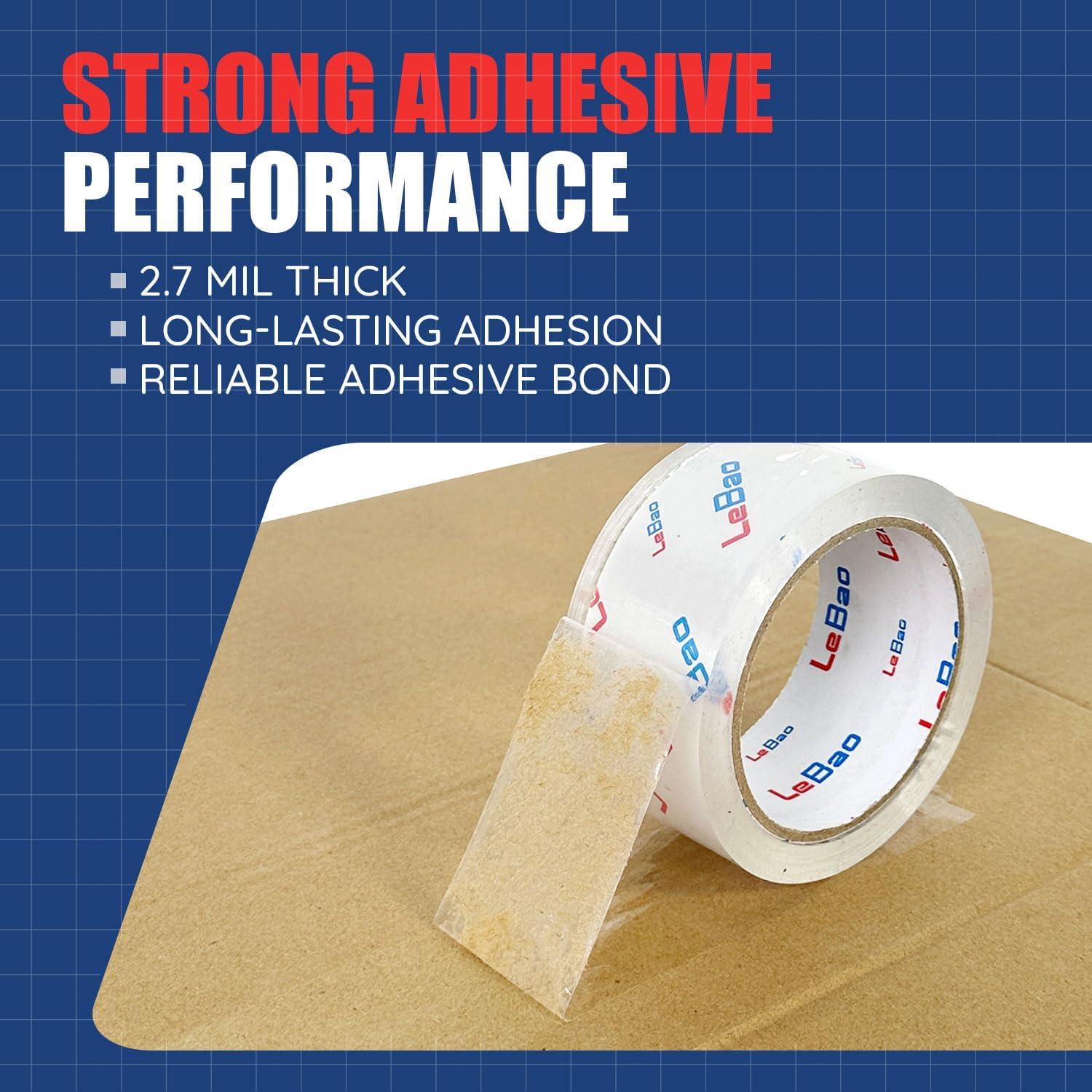 Cinta de Embalaje LeBao HD 6 Rollos 4.76 cm x 54.86 m