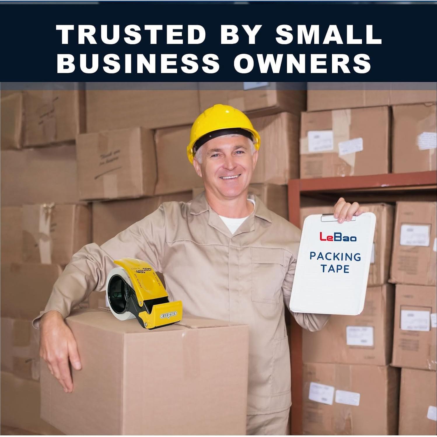 Cinta de Embalaje LeBao HD 6 Rollos 4.76 cm x 54.86 m