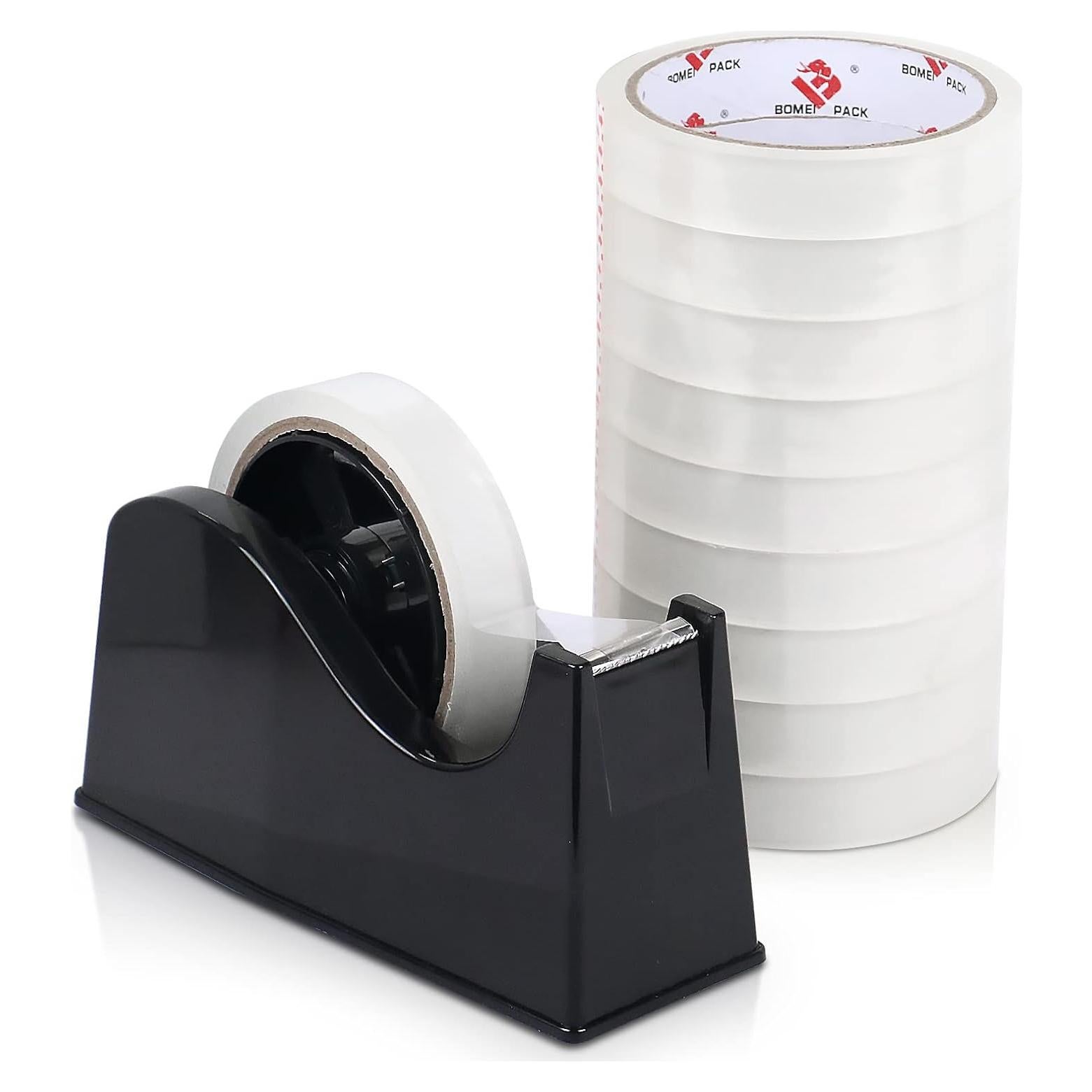 Dispensador de Cinta BOMEI PACK con 10 Rollos de Cinta Transparente