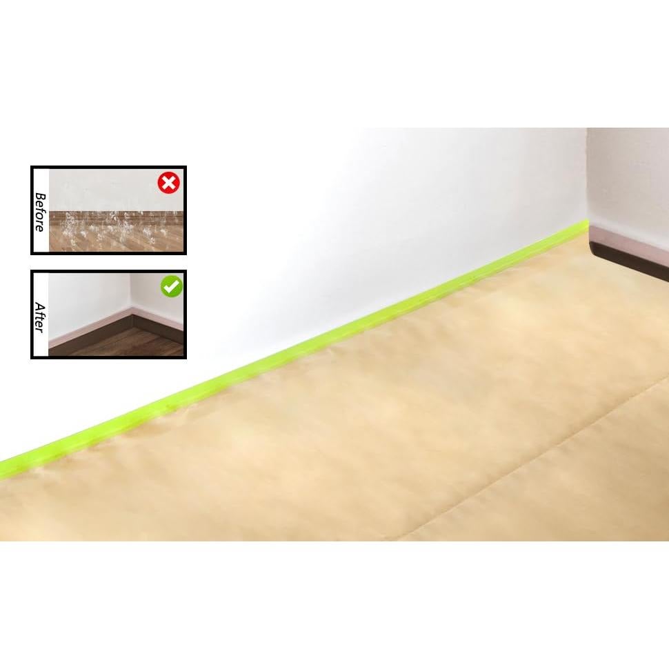 Jucoan 6 Rollos de Papel de Enmascarar Pre-Cinta 45.72 cm