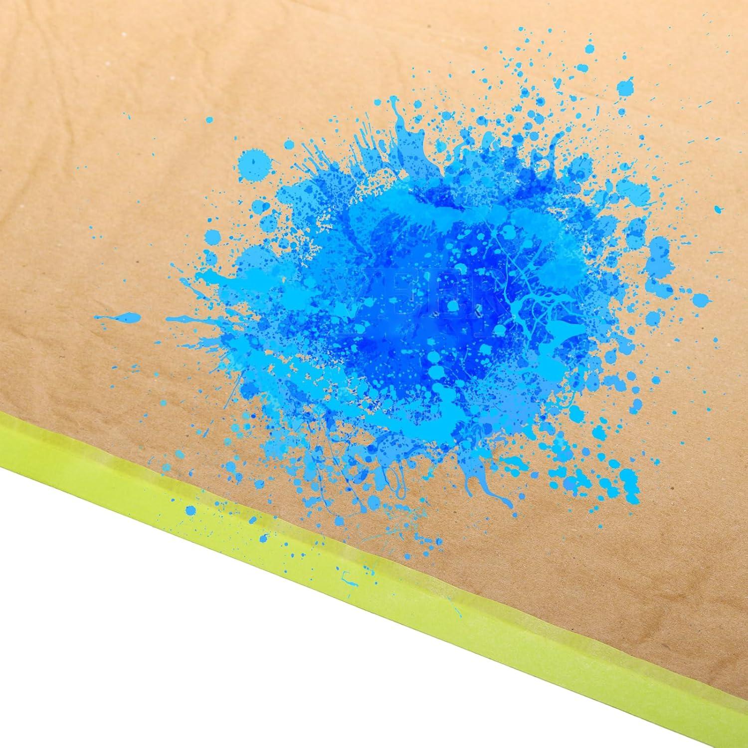 Jucoan 6 Rollos de Papel de Enmascarar Pre-Cinta 45.72 cm