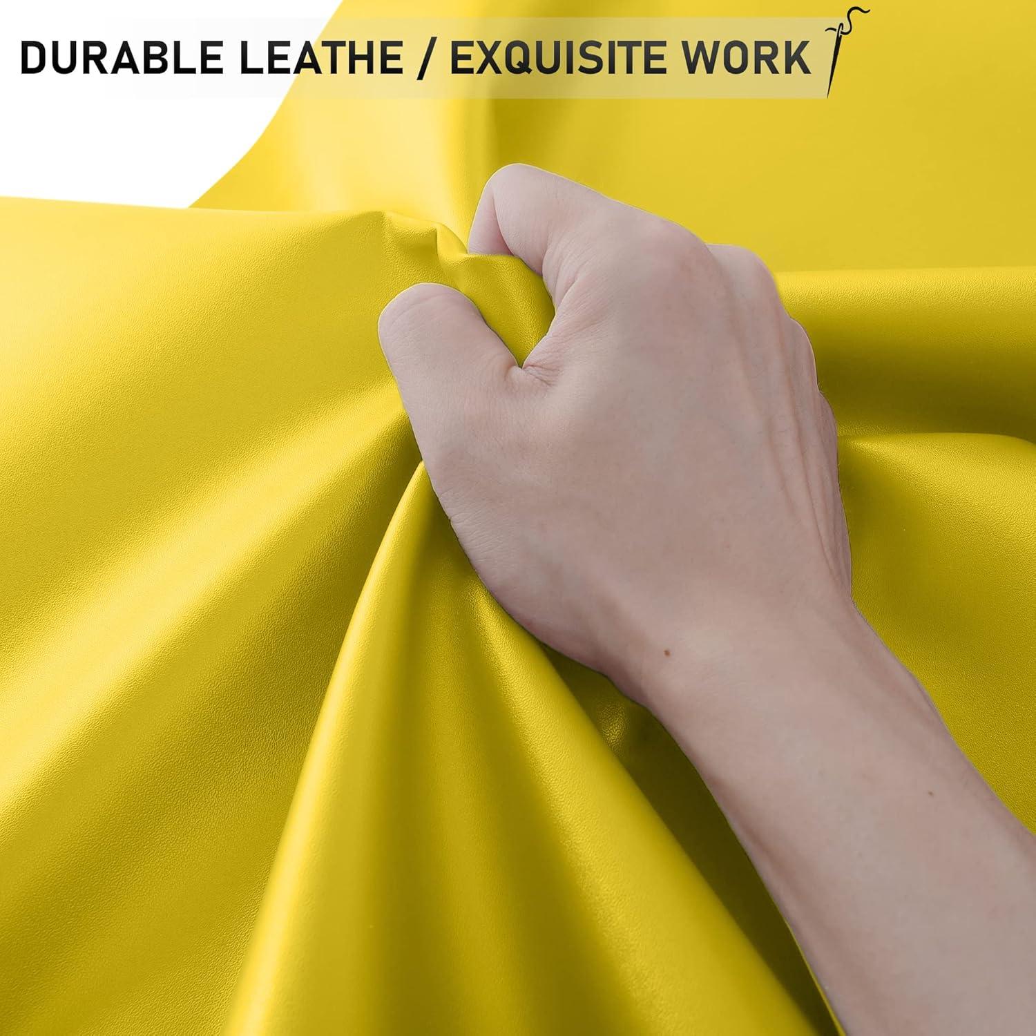 Cinta de Reparación de Cuero Autoadhesiva YAFLC 10x160 cm Amarillo