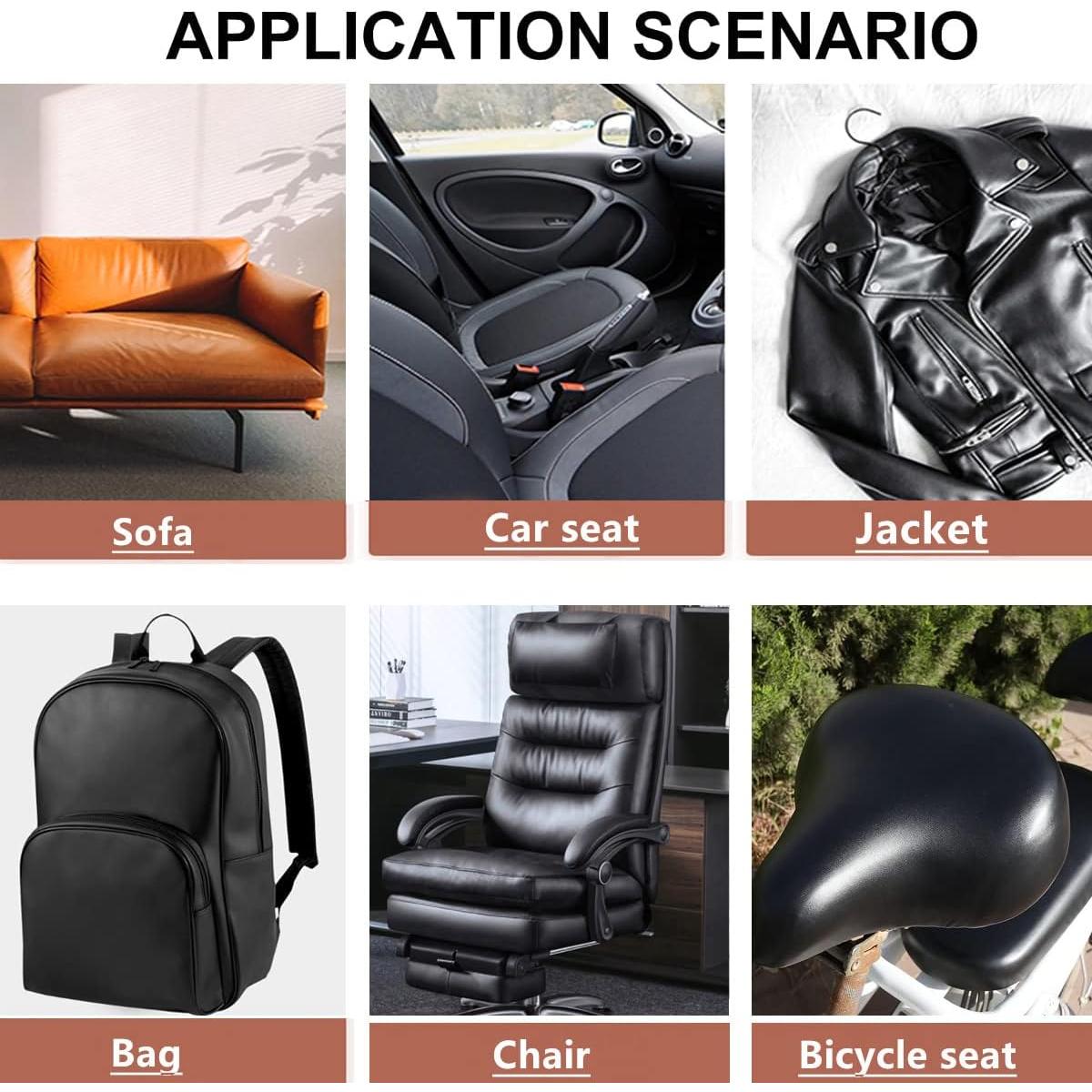 Cinta de Reparación de Cuero Autoadhesiva YAFLC 10x160 cm Amarillo