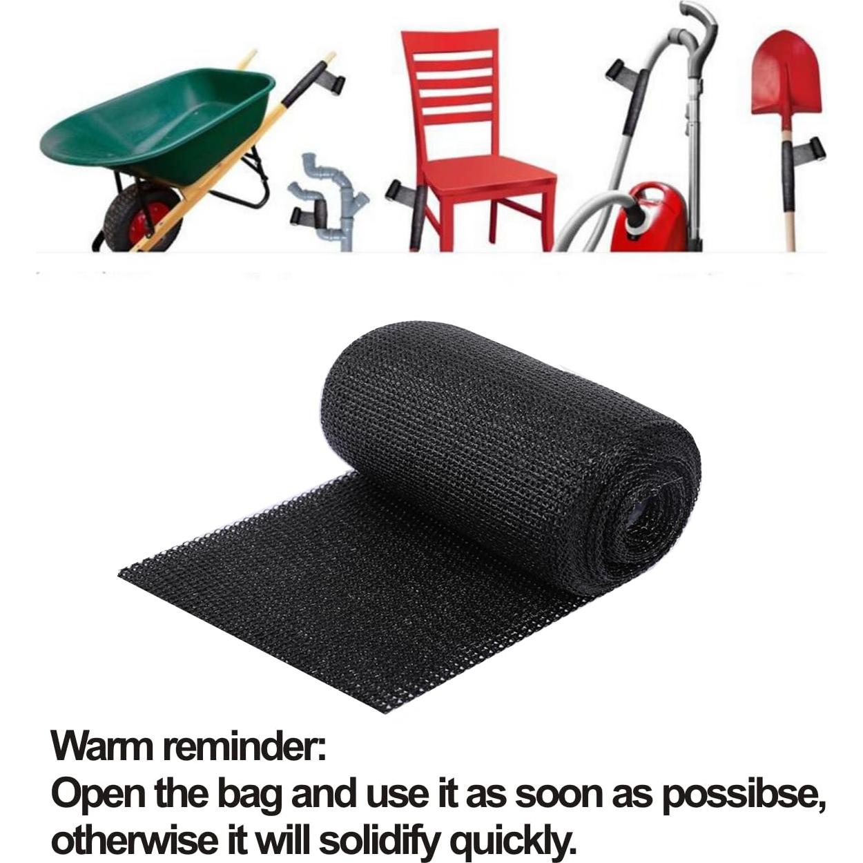 Cinta de Reparación de Fibra de Vidrio AMIZUHE 4" x 4.57m