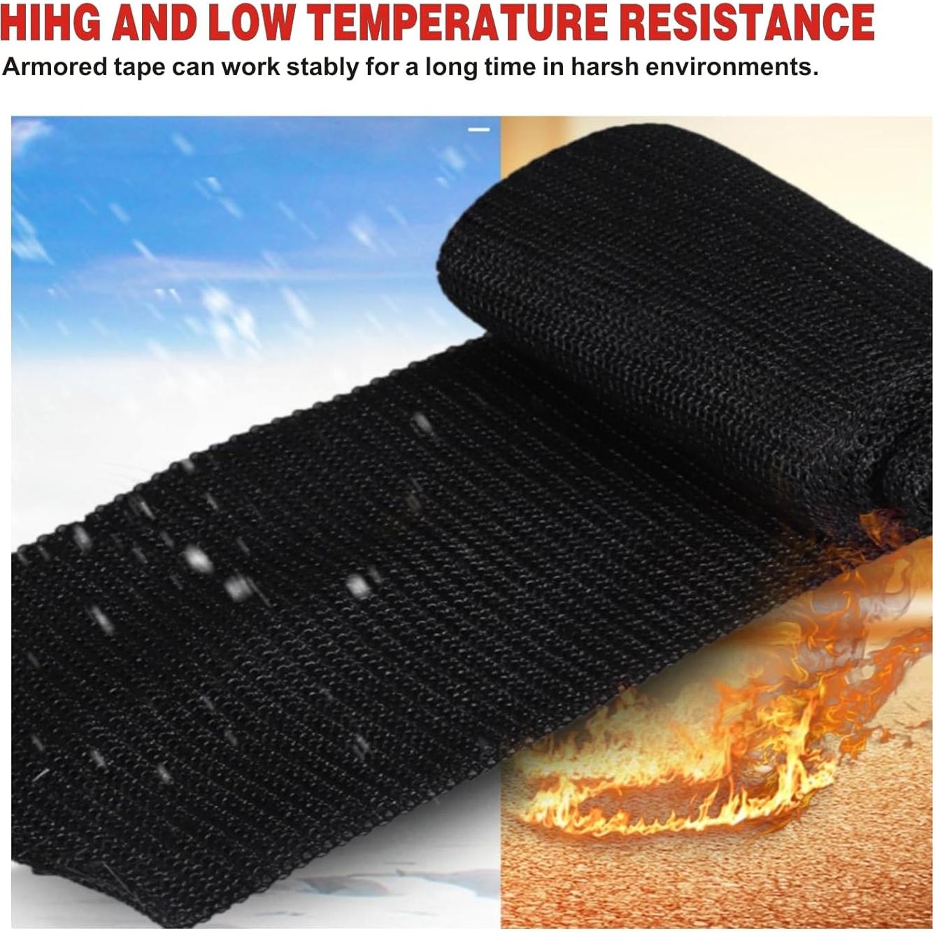 Cinta de Reparación de Fibra de Vidrio AMIZUHE 4" x 4.57m