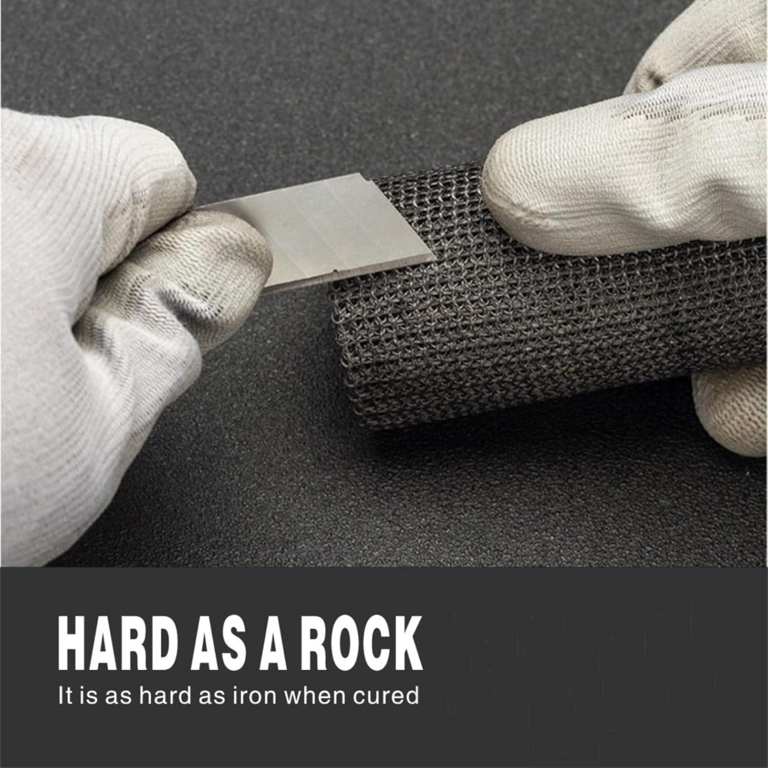 Cinta de Reparación de Fibra de Vidrio AMIZUHE 4" x 4.57m