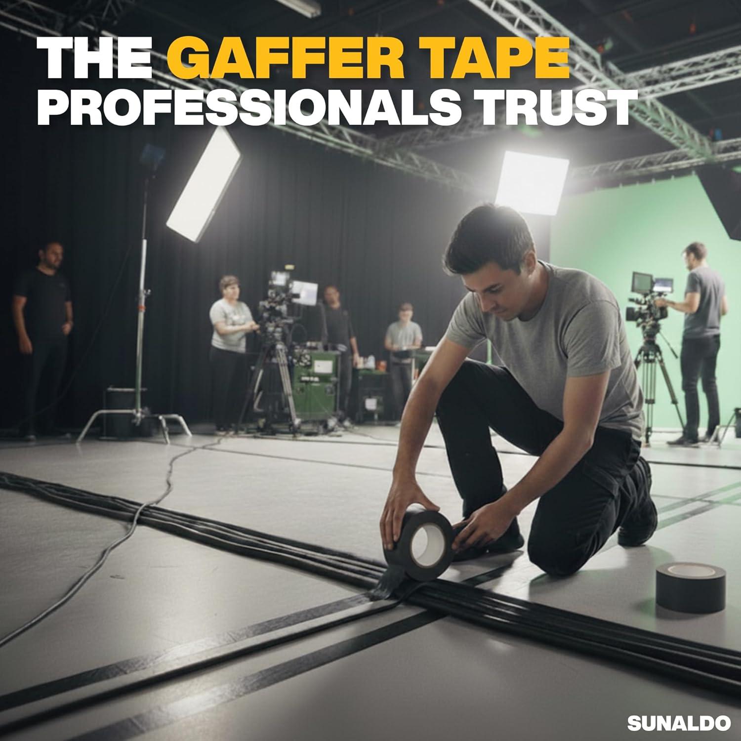 Cinta de Gaffer Profesional Benoo 5 cm x 27 m Negra