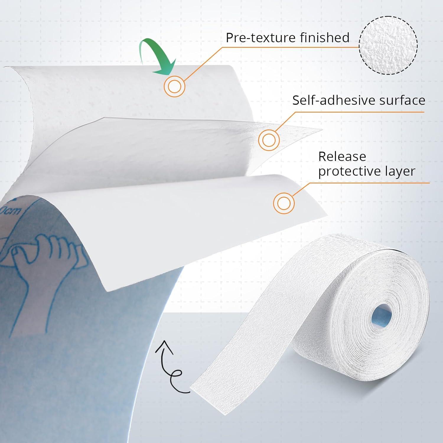 Cinta de Grietas Autoadhesiva Innconee 3.81 cm x 9.75 m Blanca