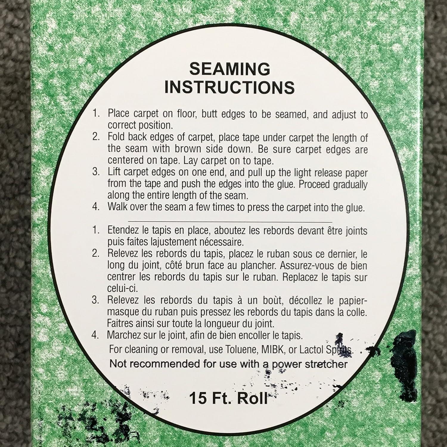 Cinta de Alfombra Sin Calor Bond 4.57m Autoadhesiva