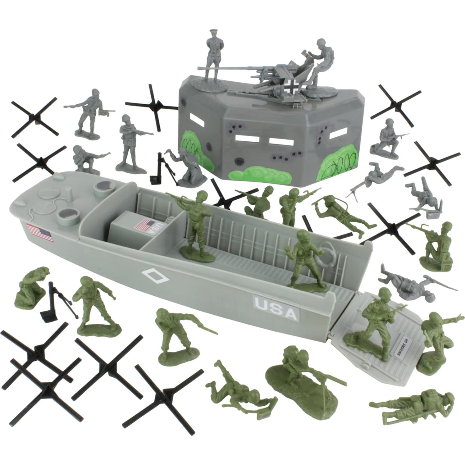 Juego de Soldados de Plástico BMC D-DAY Playa de Utah 40 Piezas