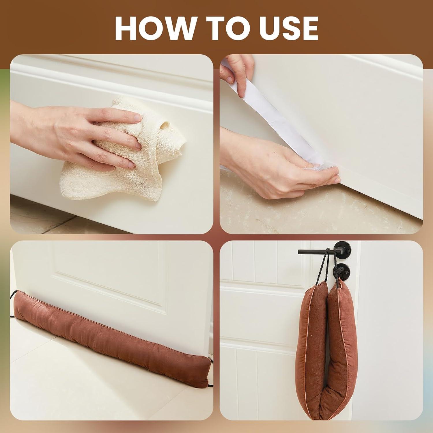 Tope de Puerta Gisafai 91.44 cm Marrón - 2 Piezas