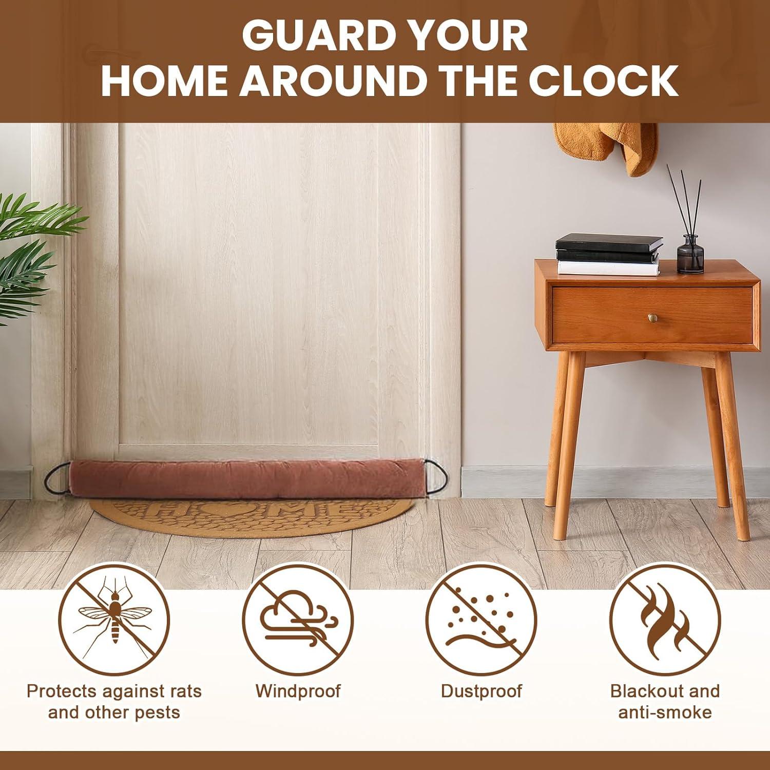 Tope de Puerta Gisafai 91.44 cm Marrón - 2 Piezas