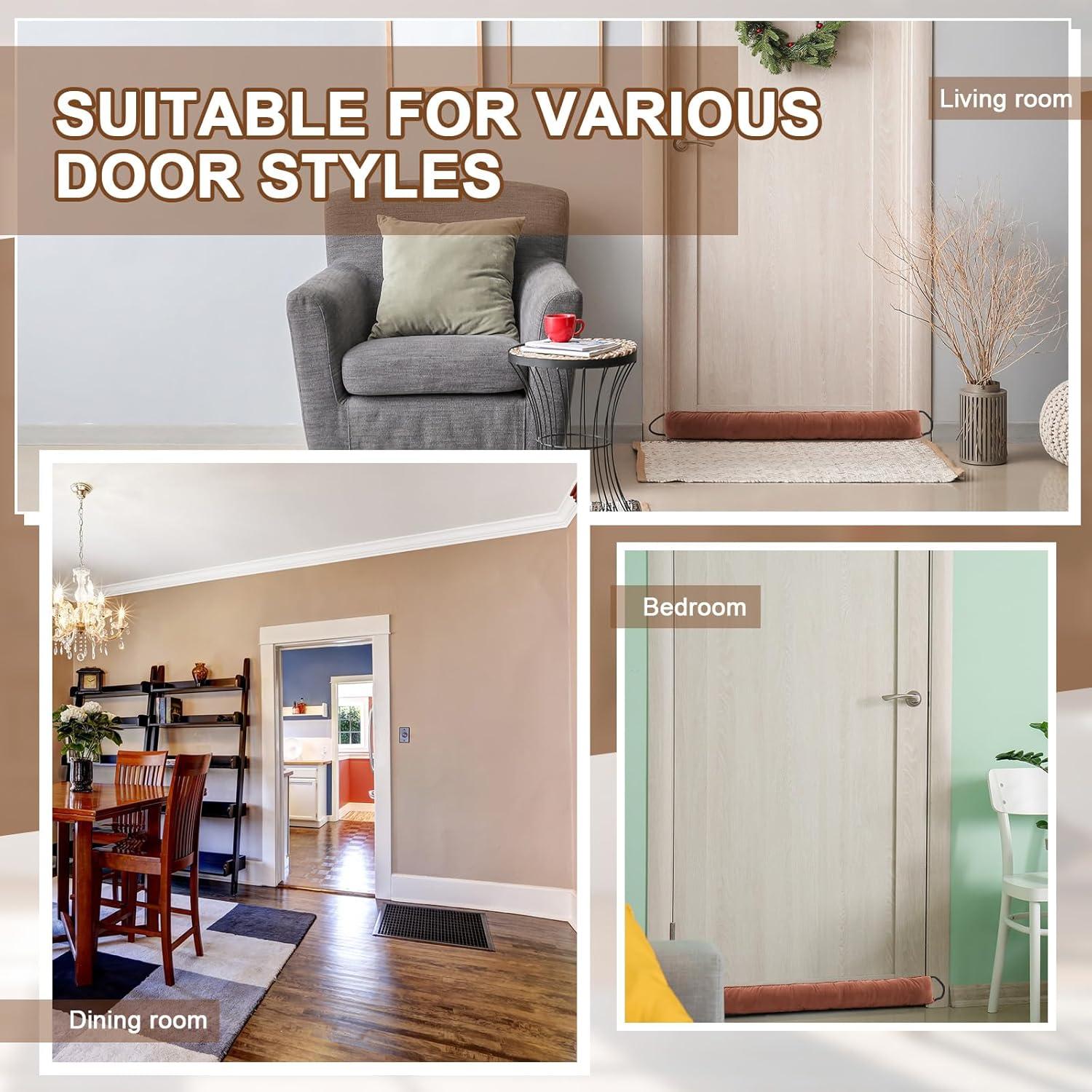 Tope de Puerta Gisafai 91.44 cm Marrón - 2 Piezas