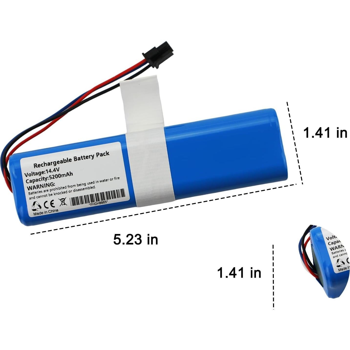 Batería Li-ion 14.4V 5200mAh para Aspiradora Dreame L20 Ultra