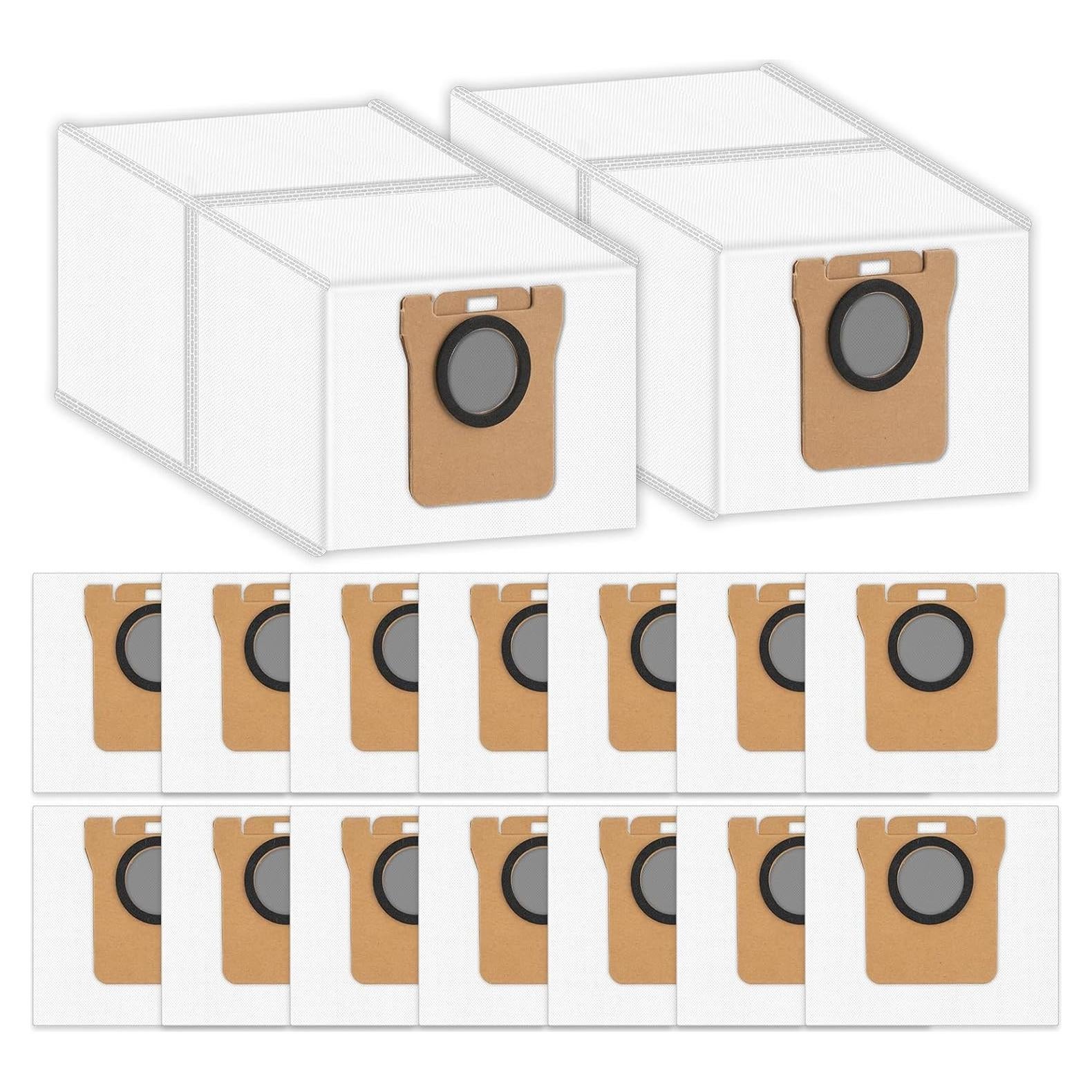 16 Bolsas de Polvo Reemplazo BRUVISH para Aspiradoras Dreame y Xiaomi