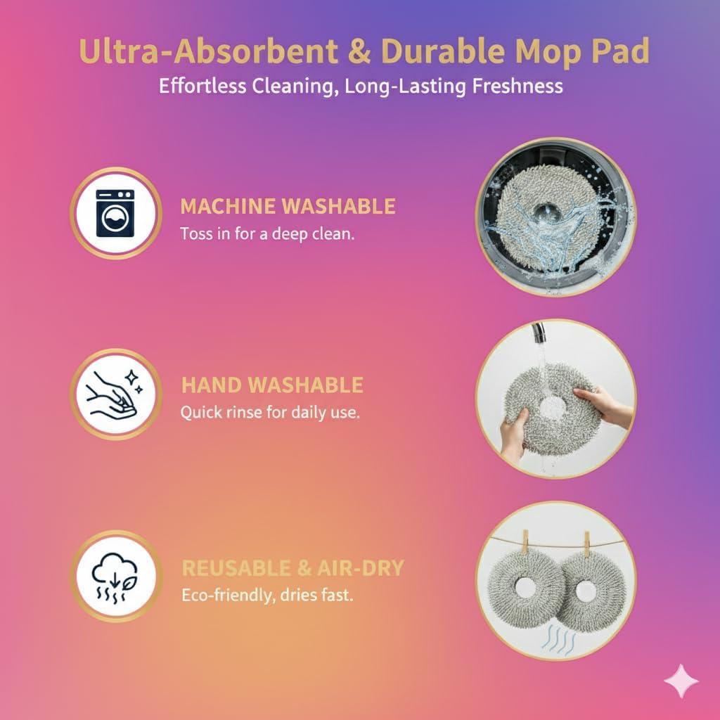 Paquete de 6 Almohadillas de Mopa VACKING para Aspiradoras