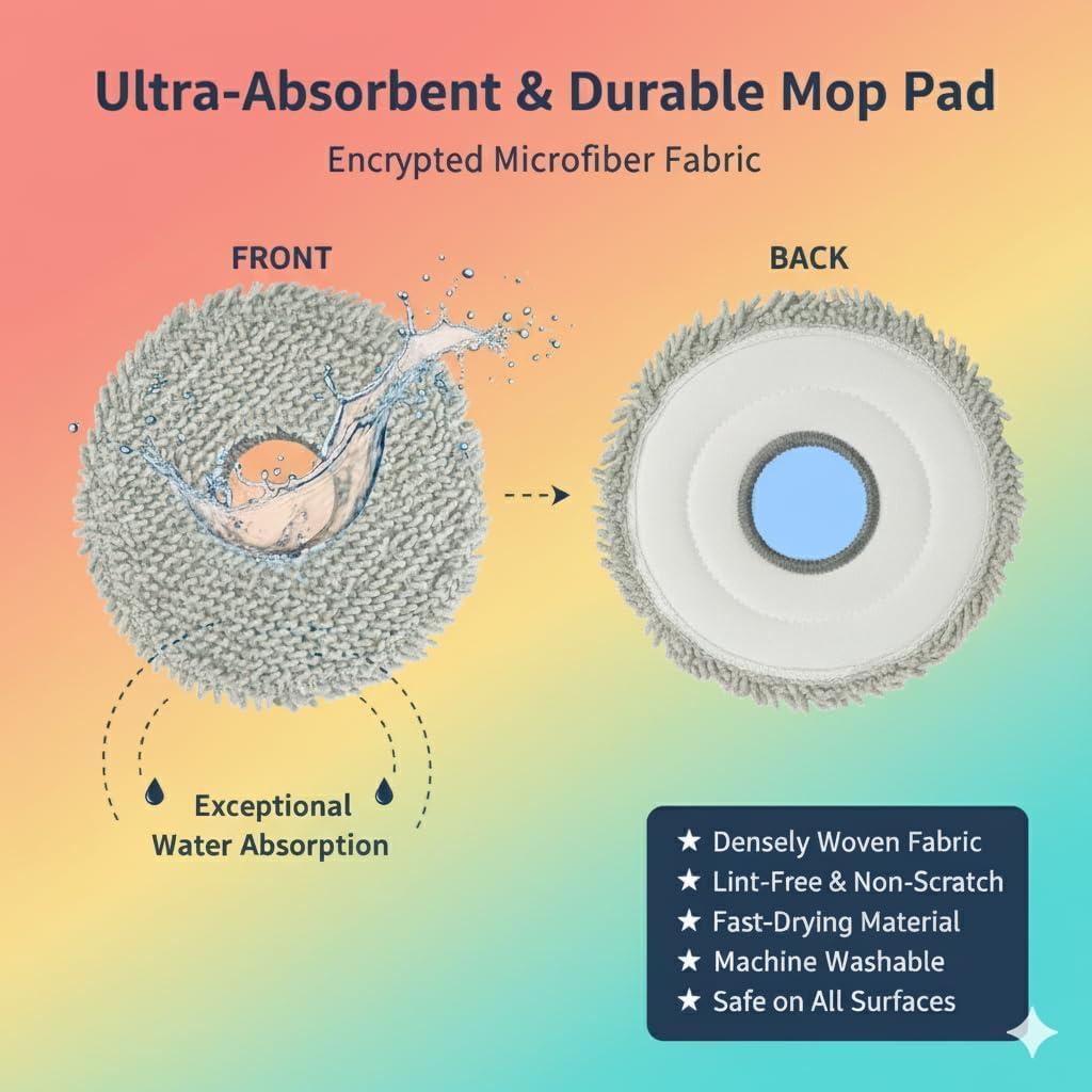 Paquete de 6 Almohadillas de Mopa VACKING para Aspiradoras