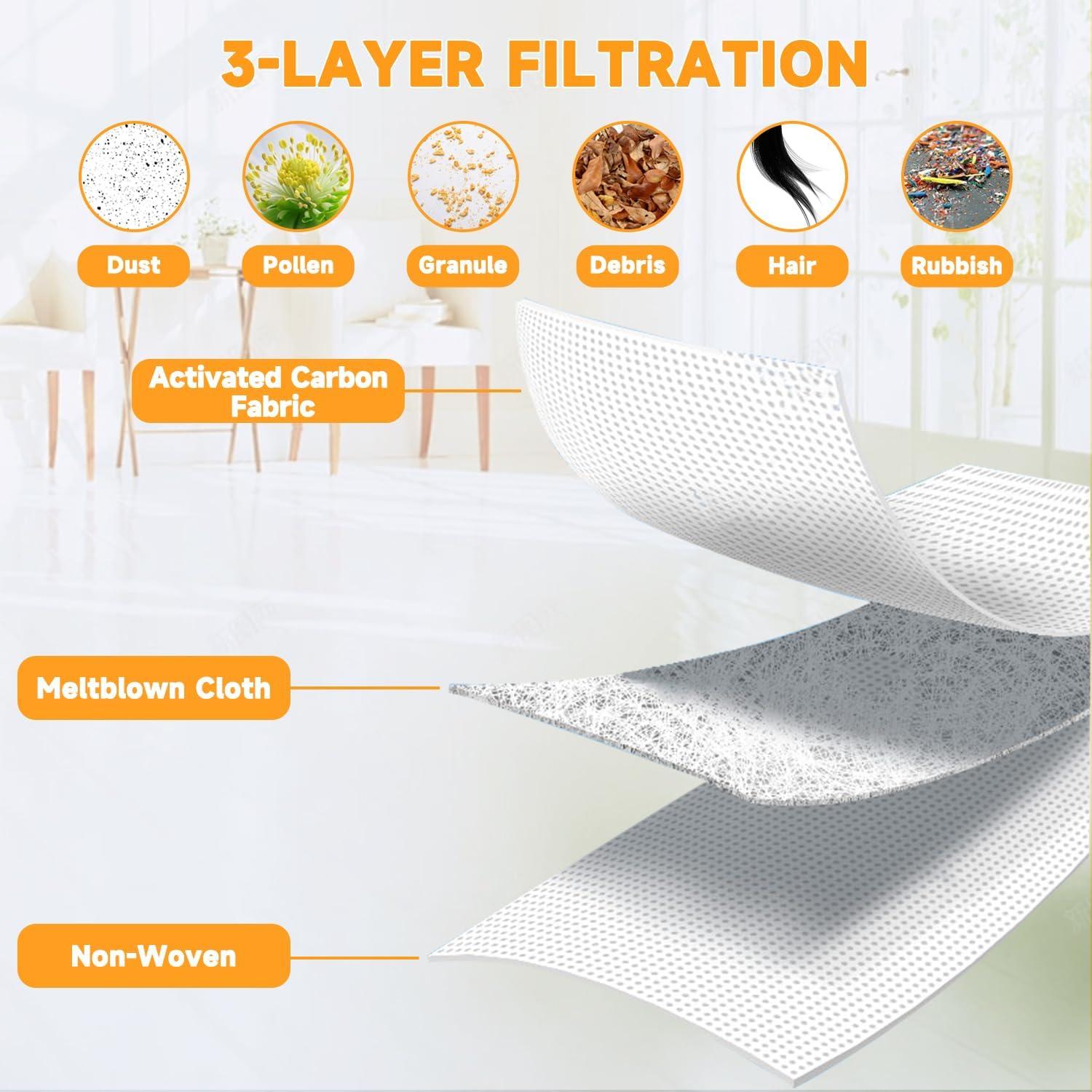 Paquete de 12 Bolsas de Polvo Galaton FCD para Aspiradora Robot