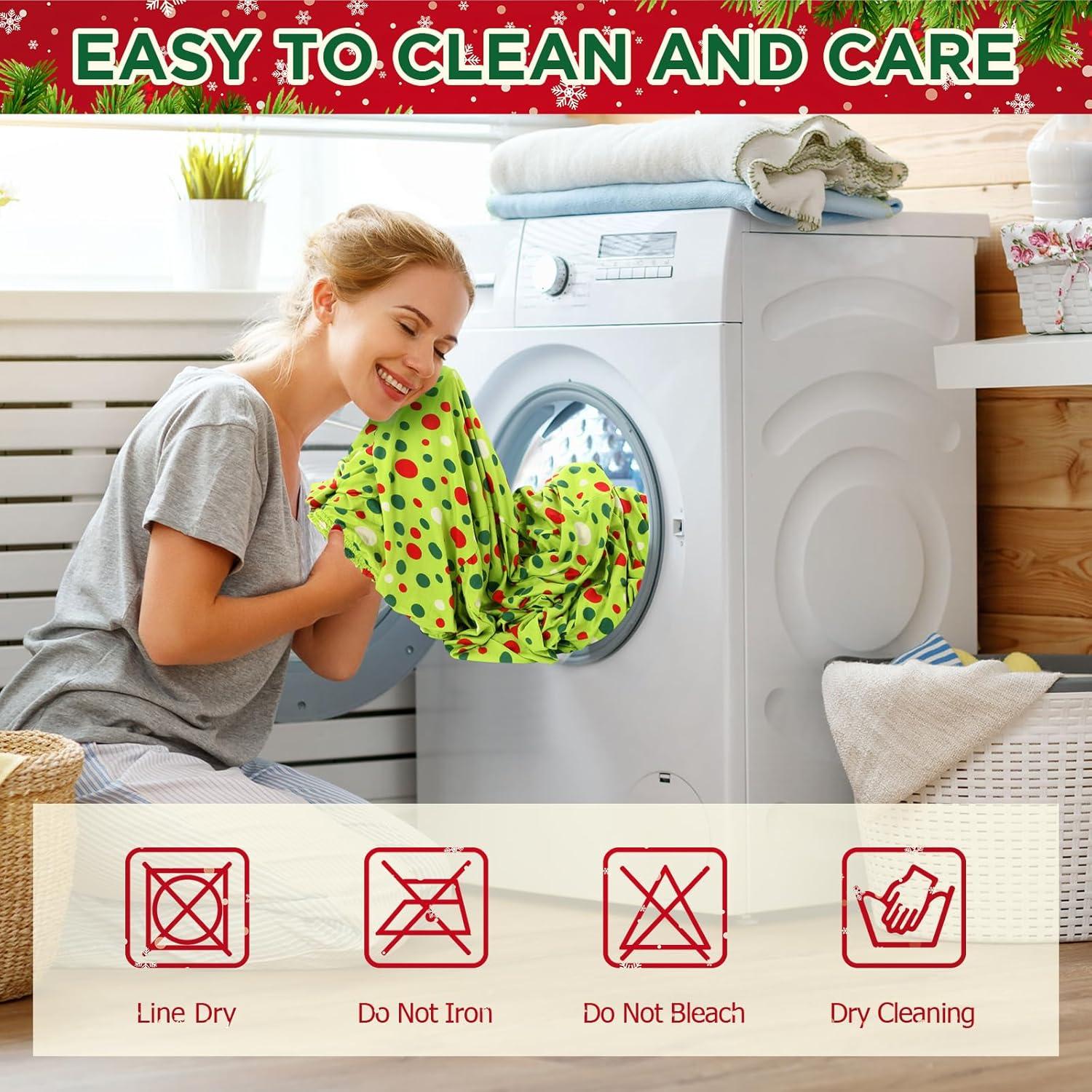 Juego de Fundas de Sofá Peryiter 2 Piezas Navidad Verde y Rojo