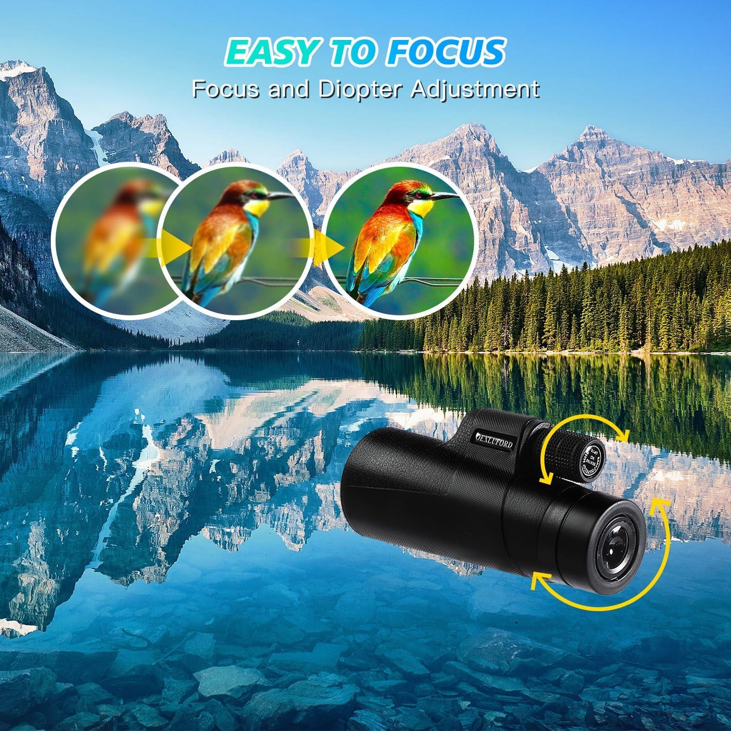 Monocular 80X100 OEXLUFORD - Telescopio HD Plegable para Aventura