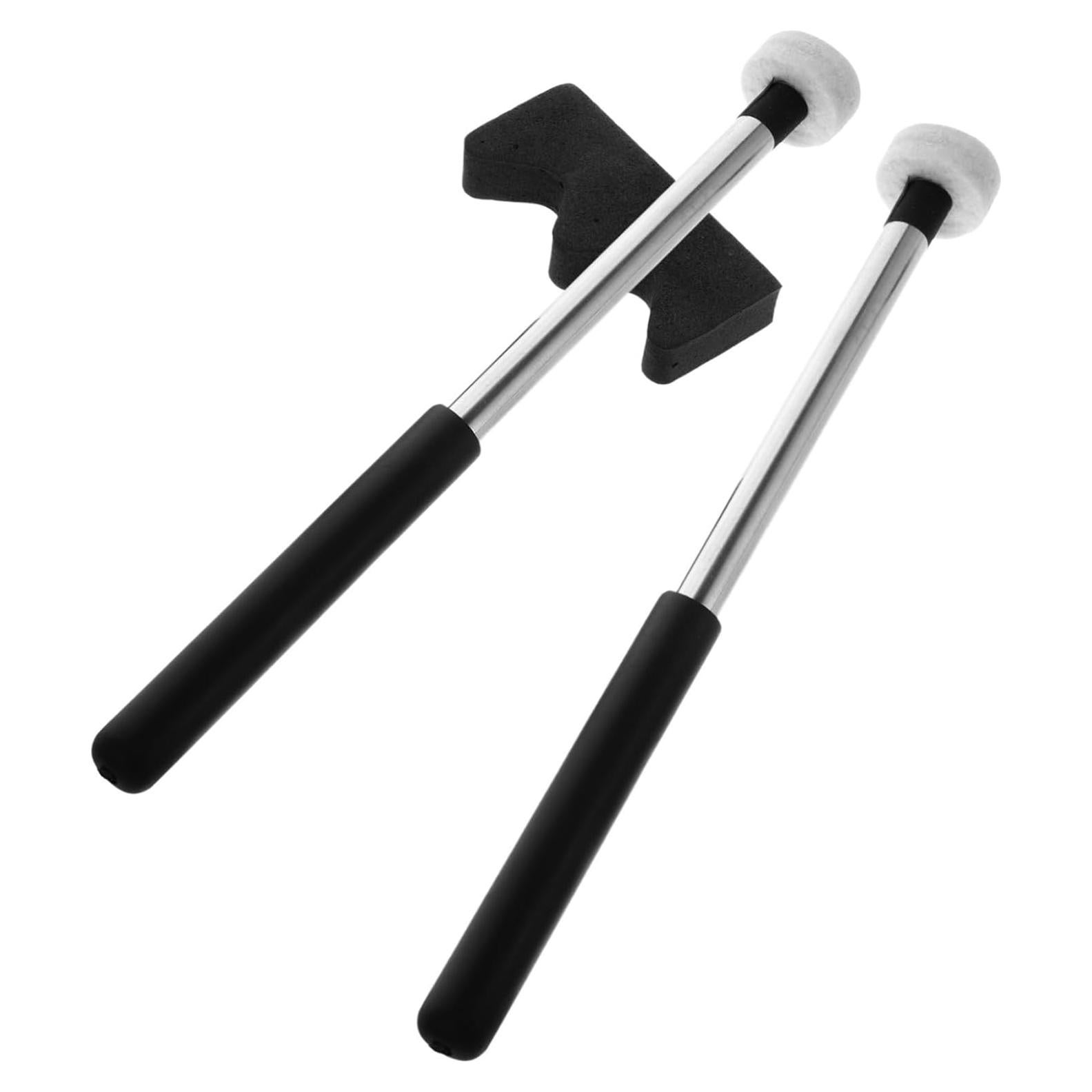 Mallets de Tambor de Lengua Fieltro y Goma 2 Pares 21.8cm