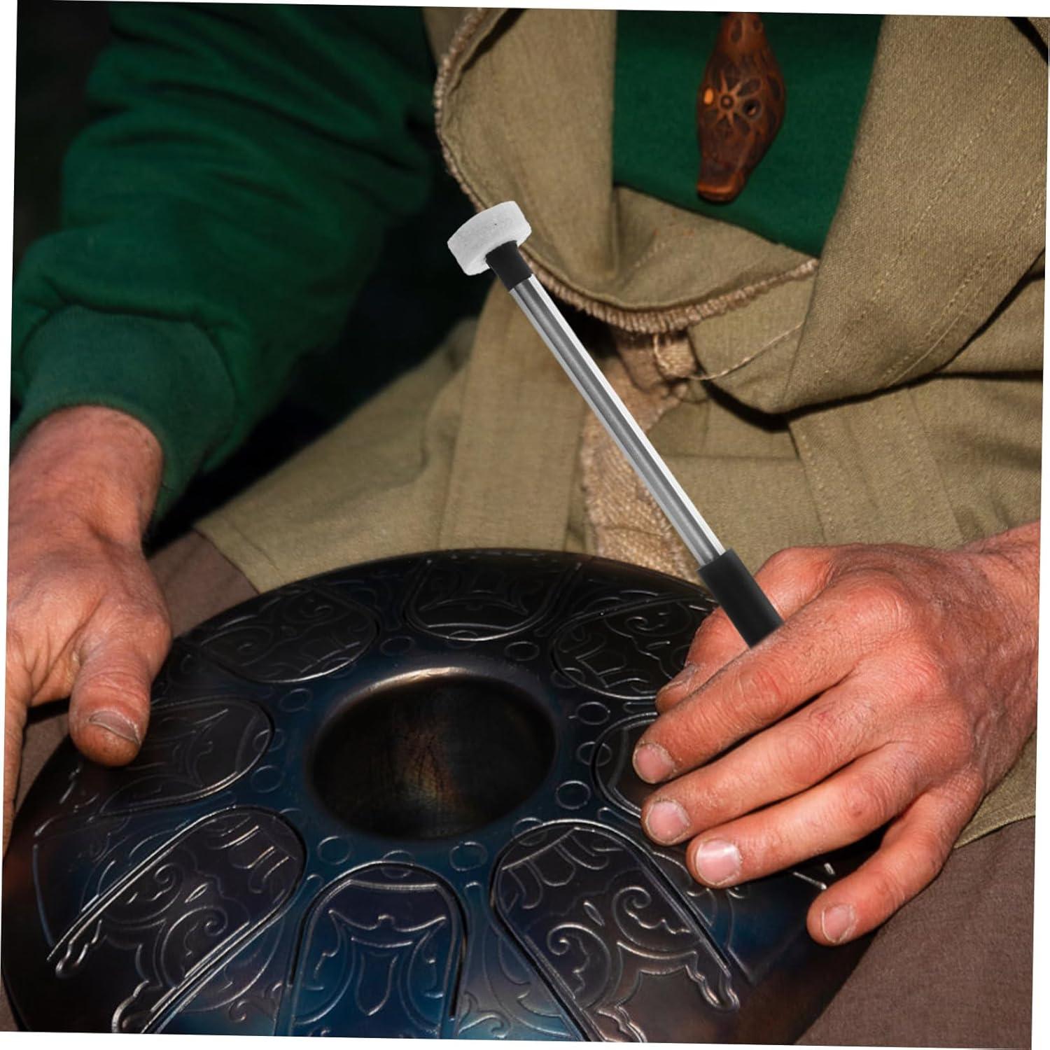 Mallets de Tambor de Lengua Fieltro y Goma 2 Pares 21.8cm