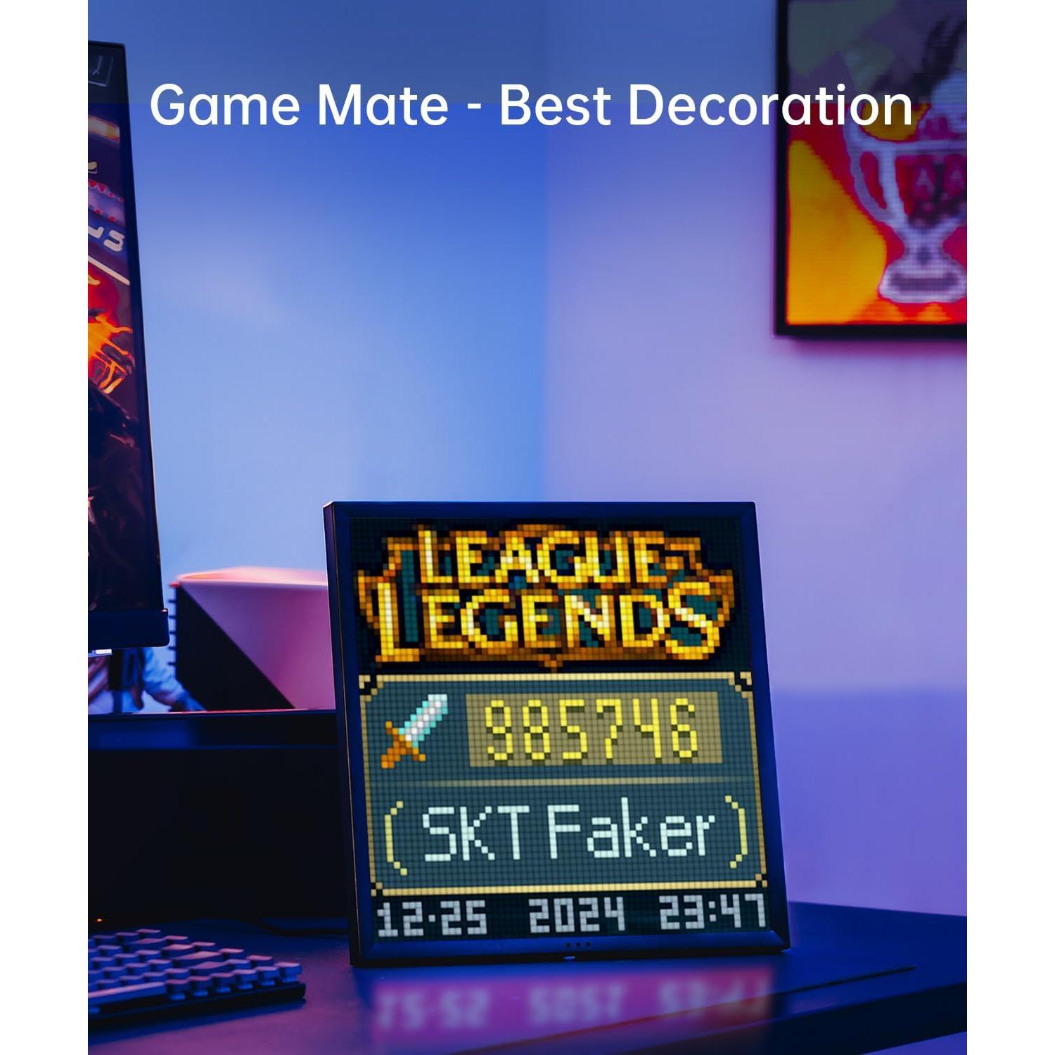 Divoom Pixoo-64 y Times Frame 10.1" Marco Digital WiFi