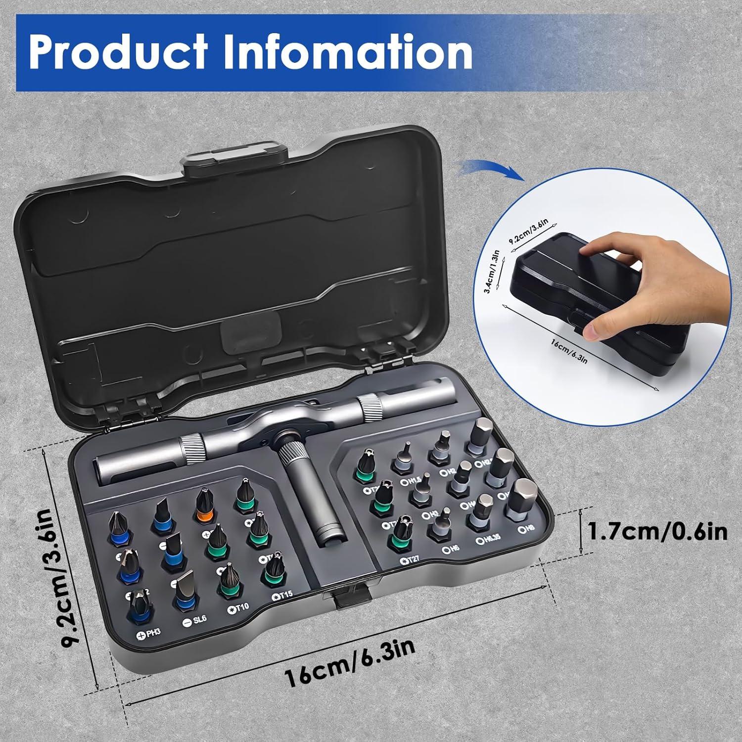 Juego de Destornilladores Magnéticos 24 en 1 SpaceInside