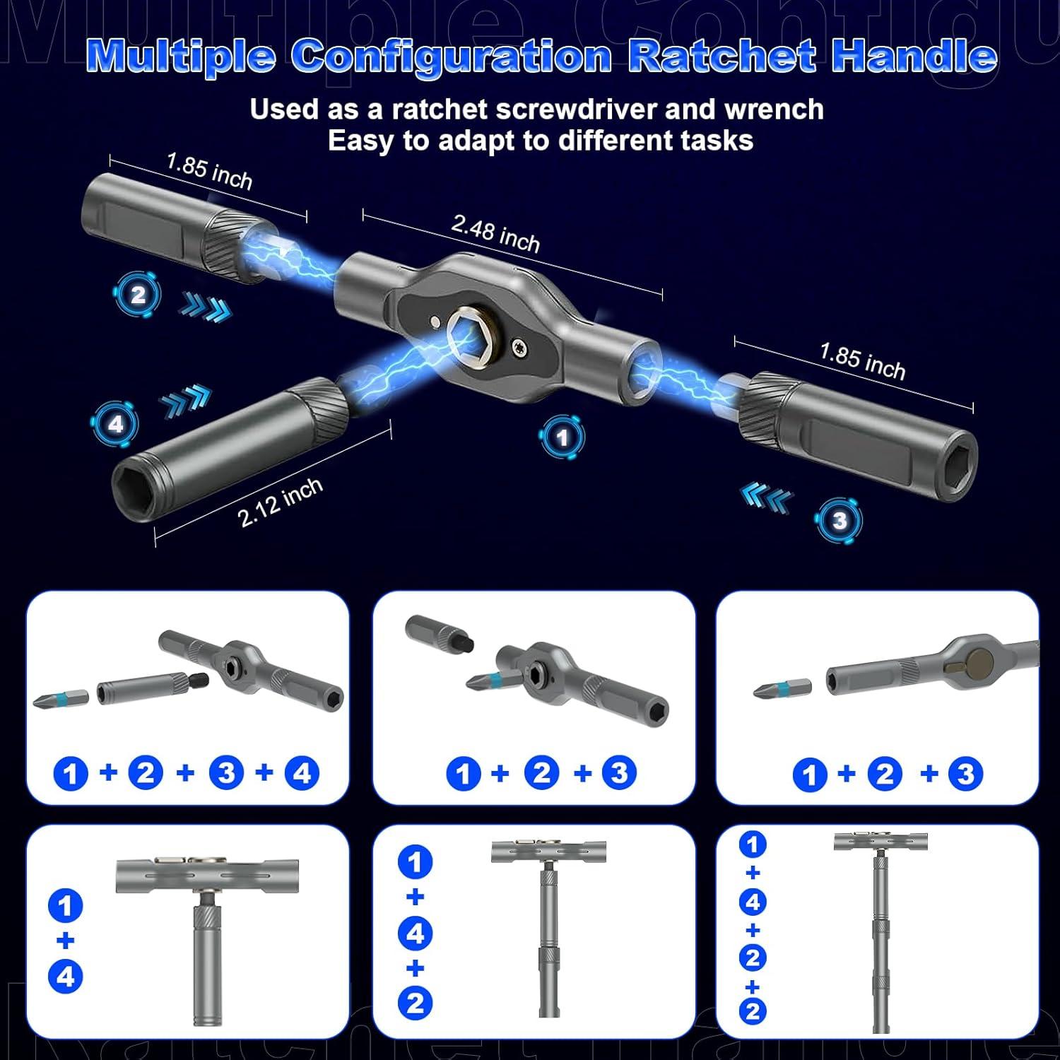 Juego de Destornilladores Magnéticos 34 en 1 LeCoirrax SD04B