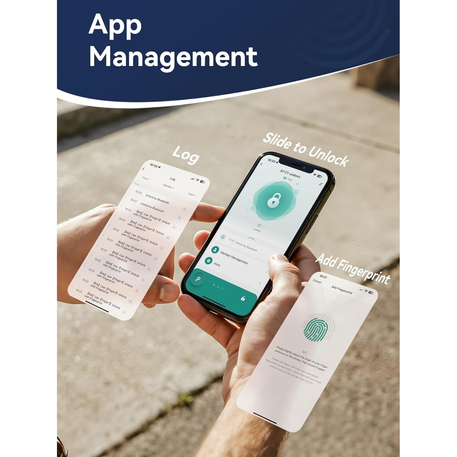 Candado de Huella Dactilar NexusLab LOCK-P80S IP67