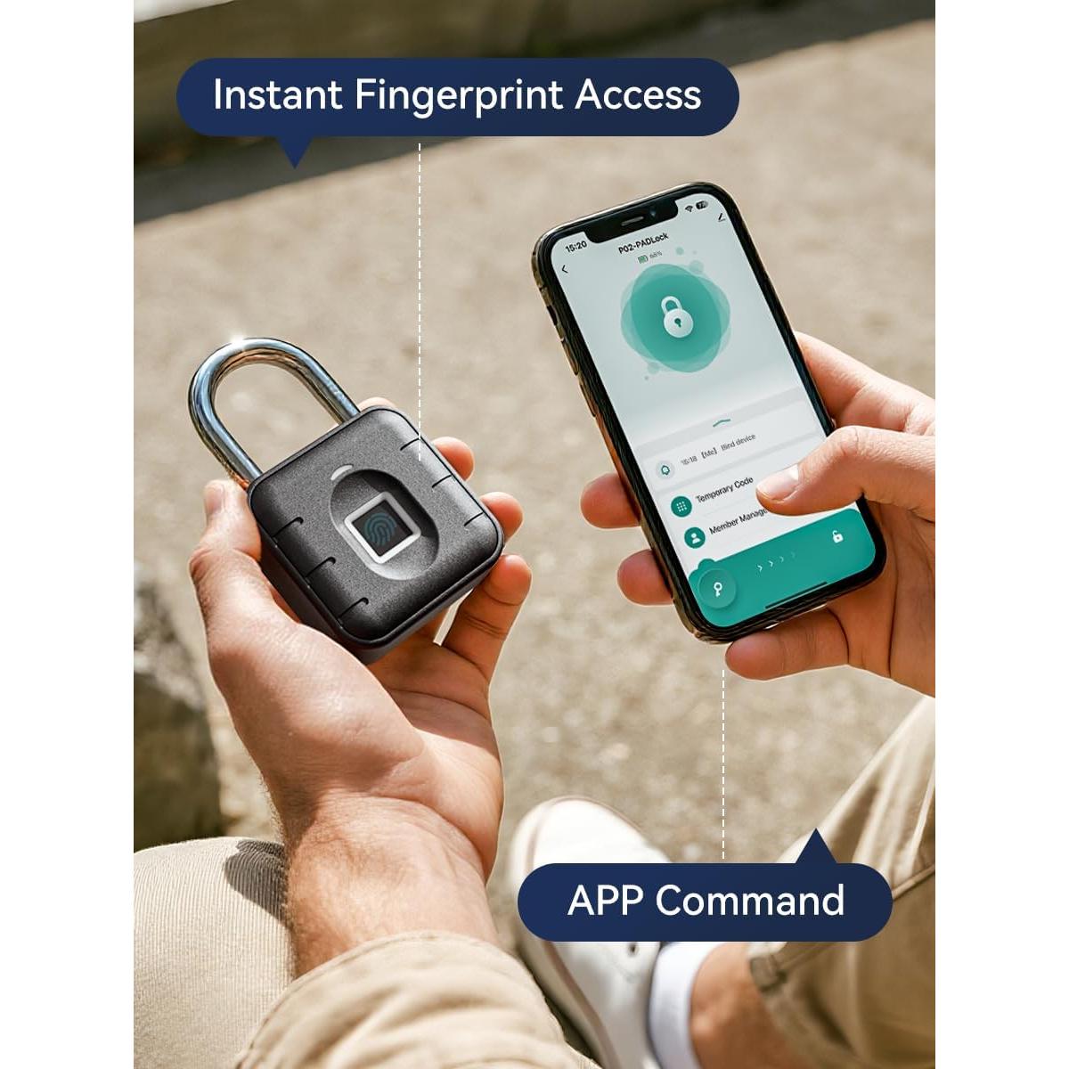 Candado de Huella Dactilar NexusLab LOCK-P80S IP67