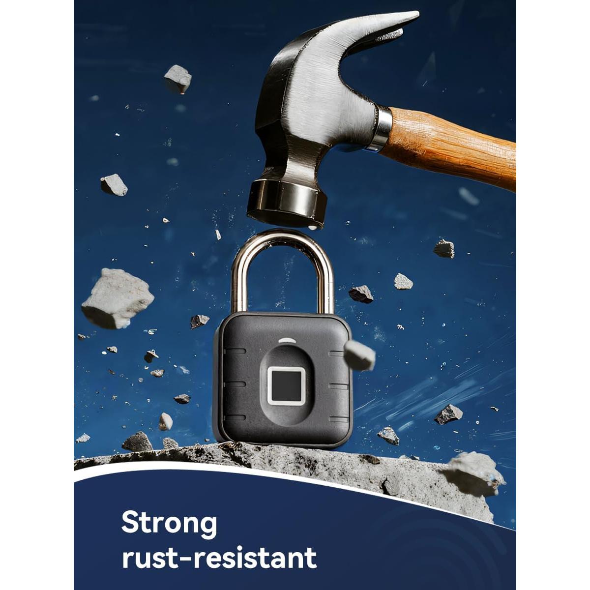 Candado de Huella Dactilar NexusLab LOCK-P80S IP67