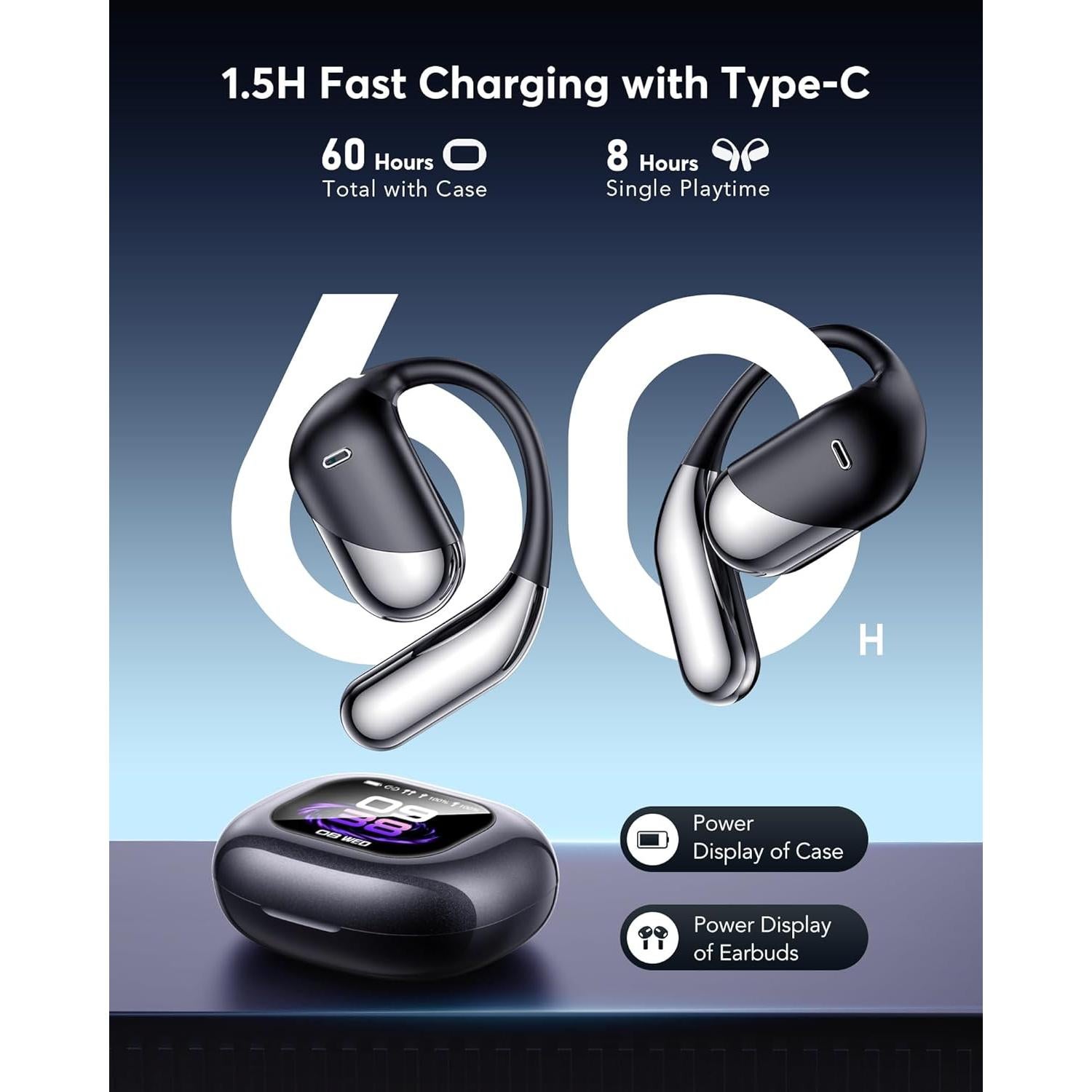 Auriculares Traductores AI EUQQ YYKQ16 PRO H3-AI Bluetooth 5.4