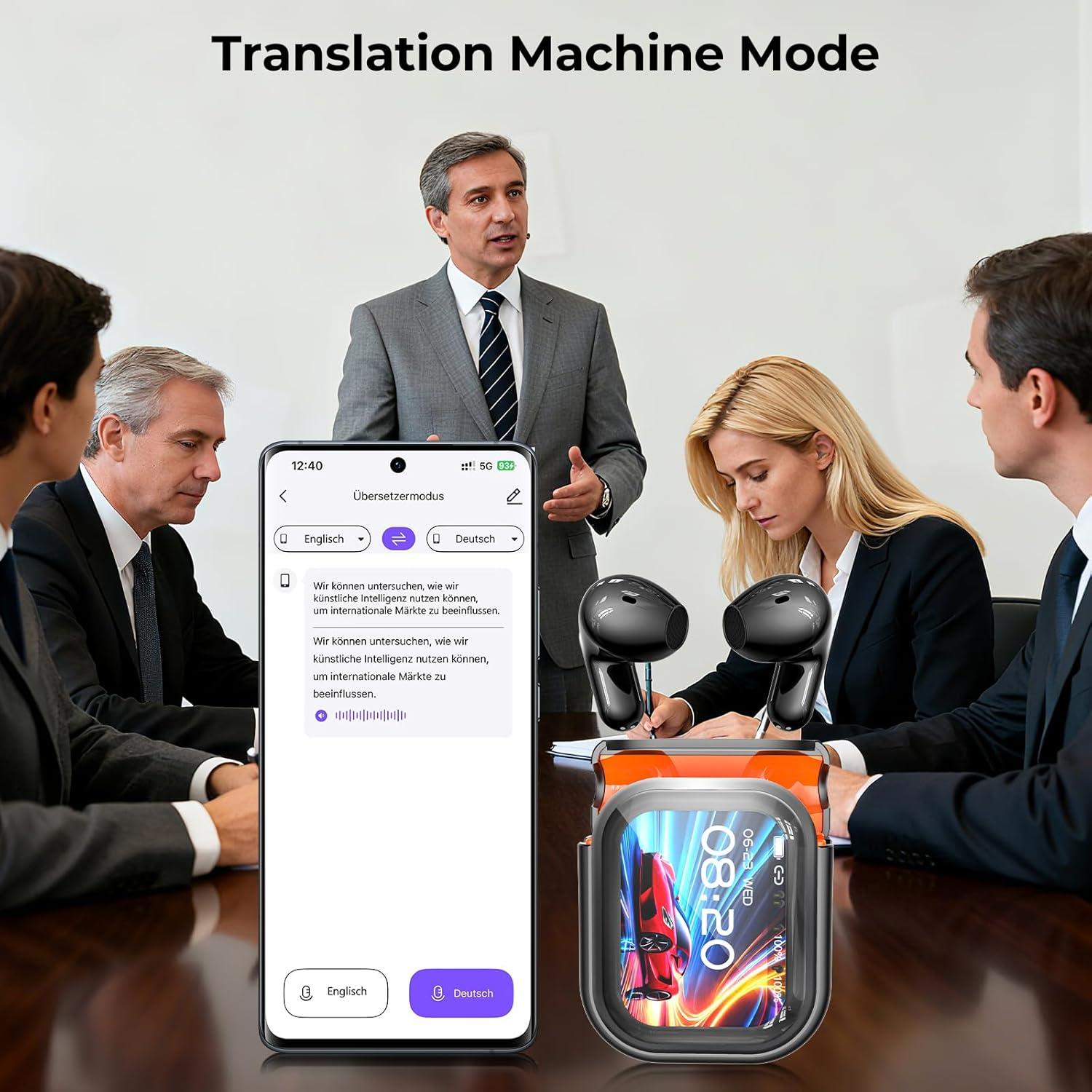 Auriculares Traductores NE20 AI - Traducción en Tiempo Real 135 Idiomas