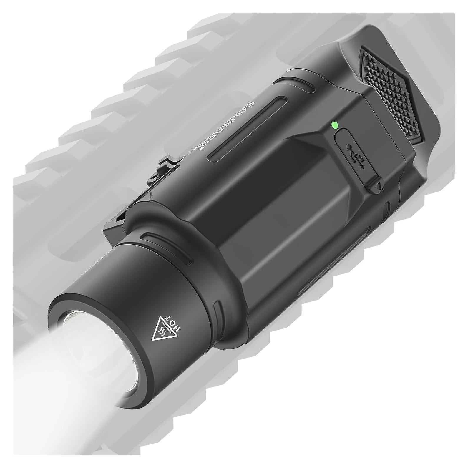 Linterna Táctica Solofish 1500 Lúmenes con Riel Picatinny