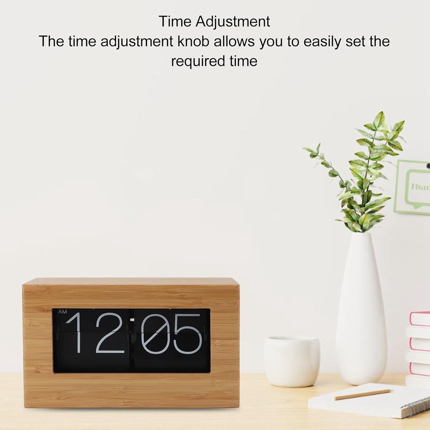 Reloj Digital Retro Plegable Cryfokt 21.4x12.7cm Beige