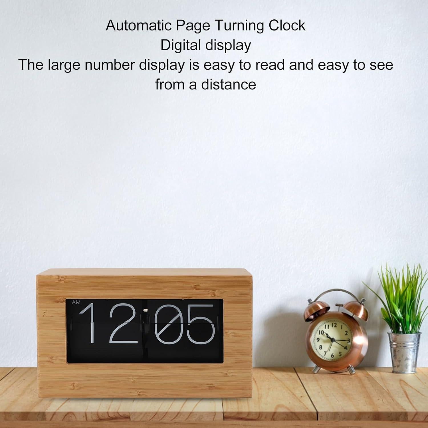 Reloj Digital Retro Plegable Cryfokt 21.4x12.7cm Beige