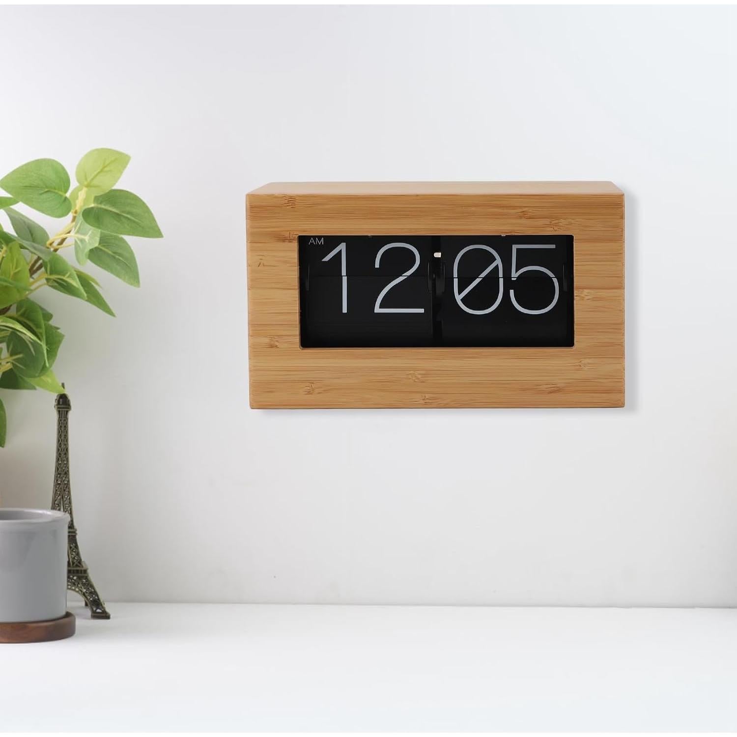 Reloj Digital Retro Plegable Cryfokt 21.4x12.7cm Beige