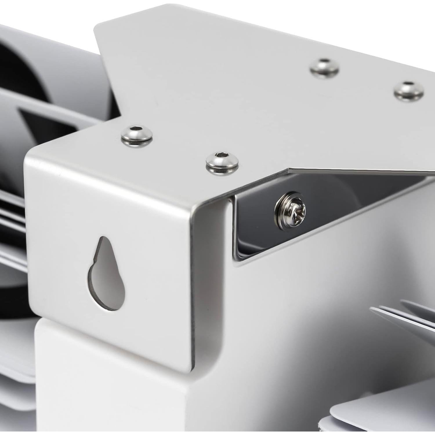 Reloj de Mesa Digital Retro TFCFL Blanco, Pantalla Grande