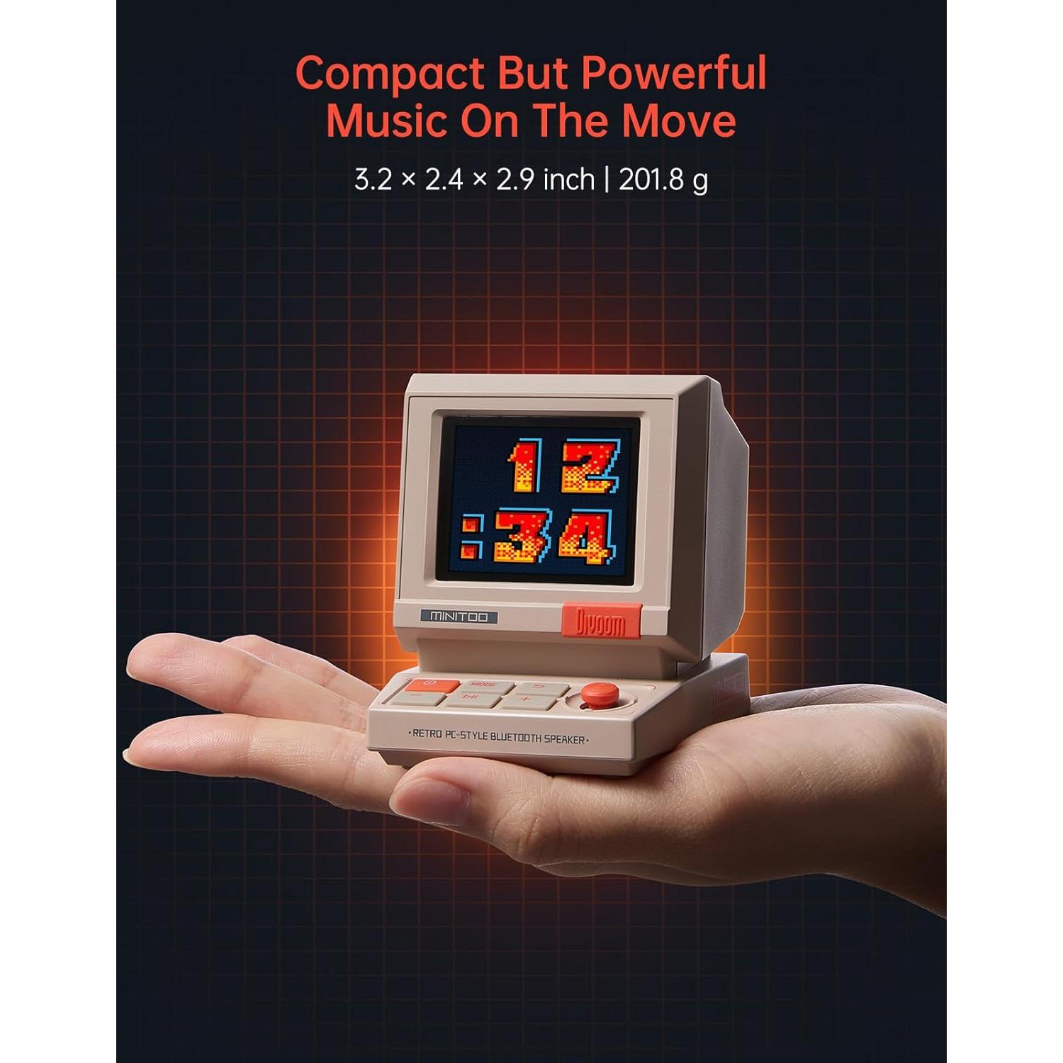 Altavoz Mini Retro Divoom MiniToo Bluetooth 5W con Pantalla