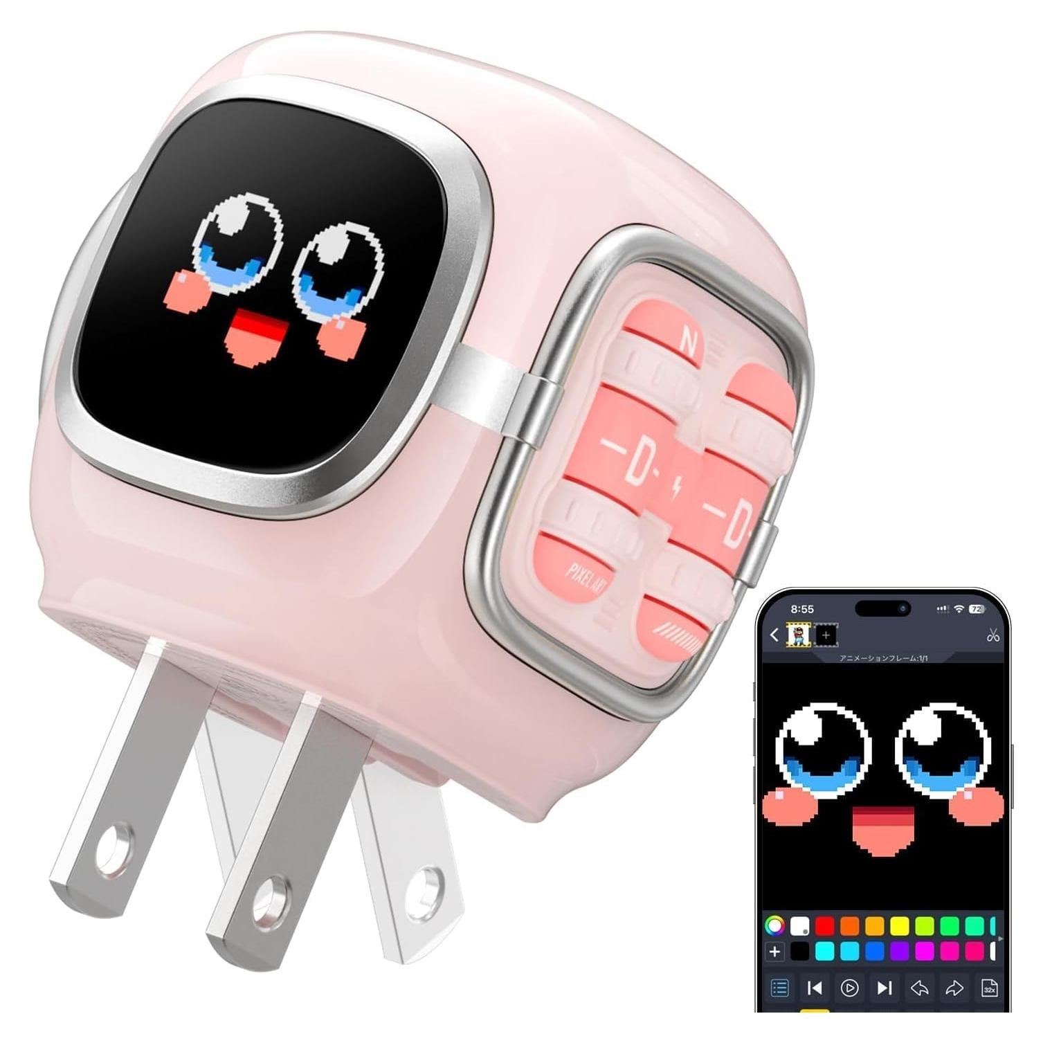 Cargador Divoom Dipow 35W USB-C Rápido GaN Rosa