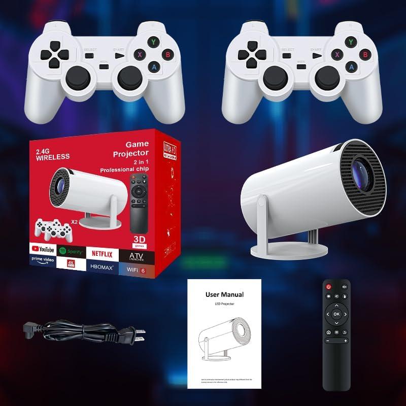 Proyector Mini HY300 Pro 720P HD Soporta 4K WiFi Bluetooth