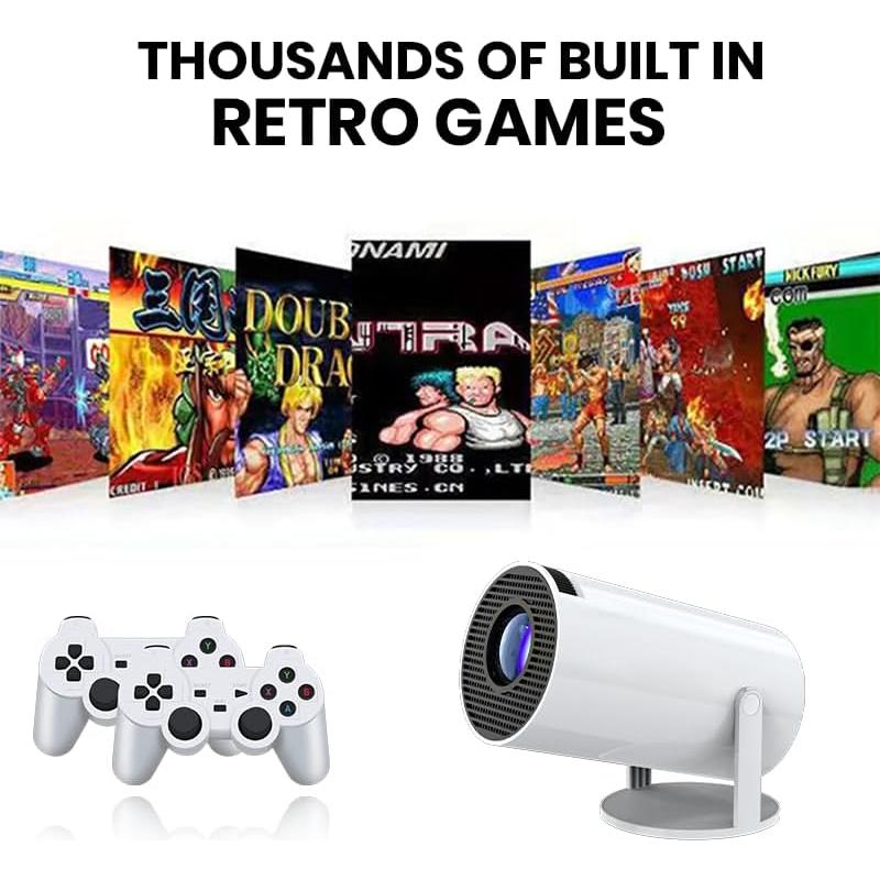 Proyector Mini HY300 Pro 720P HD Soporta 4K WiFi Bluetooth