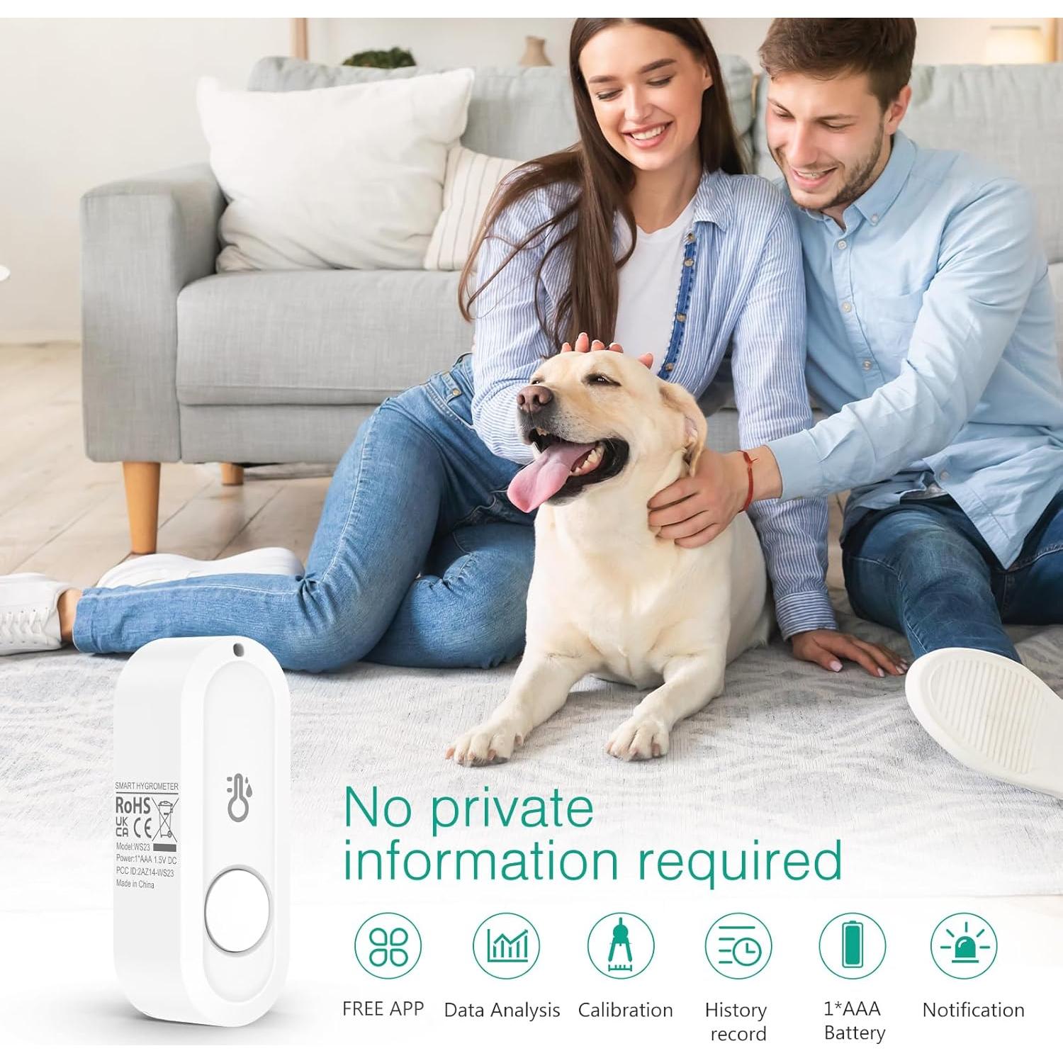 Termómetro Higrómetro Inalámbrico ORIA Bluetooth con APP